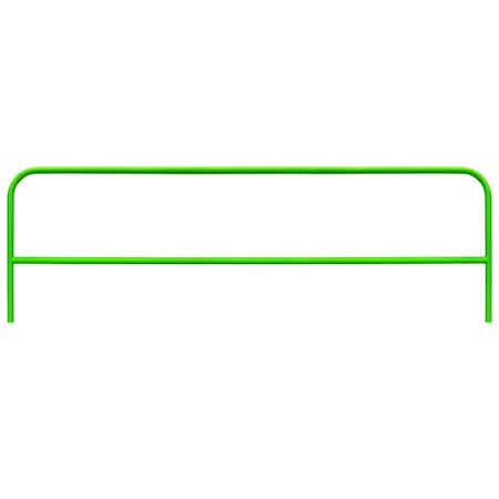 Frontline Guardrail Section for Concrete or Steel Substrates, Green, 10 ft GUS10GRN-EA
